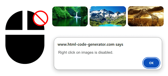image right click alert