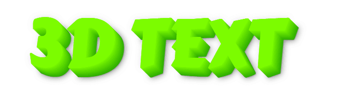 3d text on image online